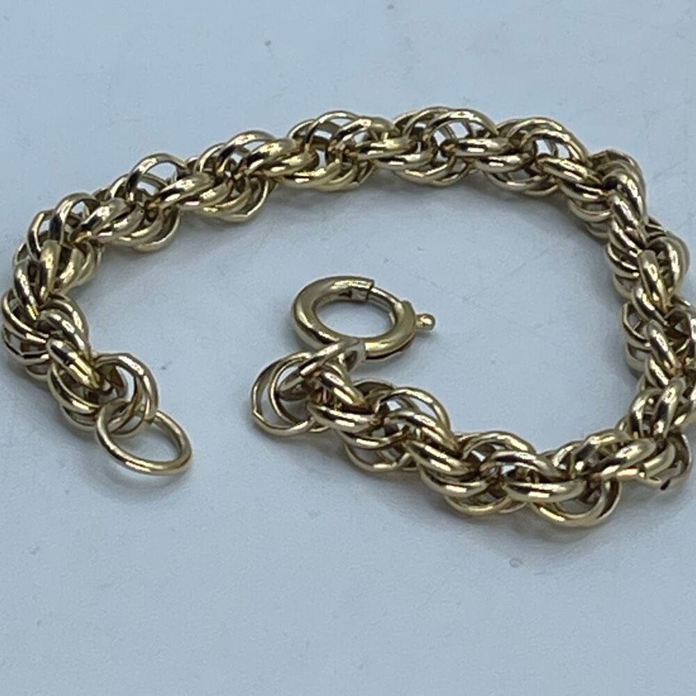 Vintage double chain Germany link bracelet